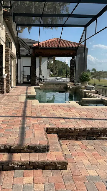 Stripping and sealing a pool area
